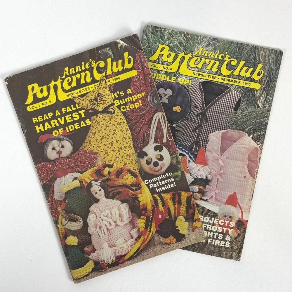 Annies Pattern Club‎ Newsletter Lot 2 1980 Vol 1 No 5 6 Crochet Sewing Pattern - Picture 5 of 5